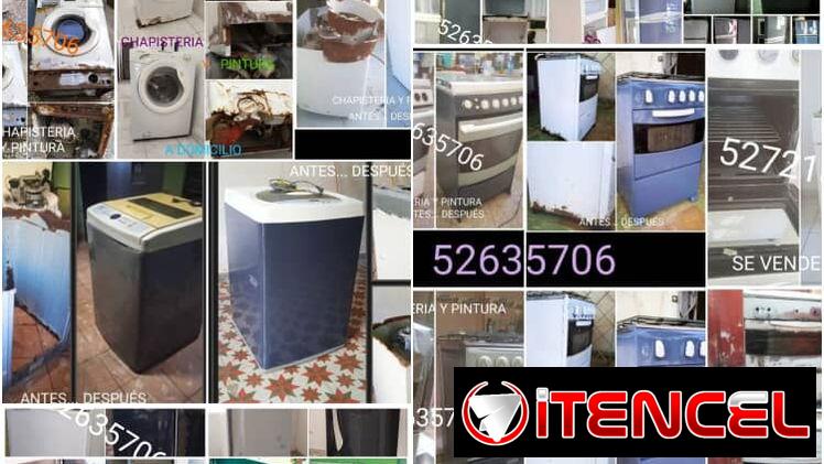 Chapisteria y pintura d refrigerador, Freezer y lavadoras a domicilio. Corriente 24 h Tenemos 20 años de experiencia
