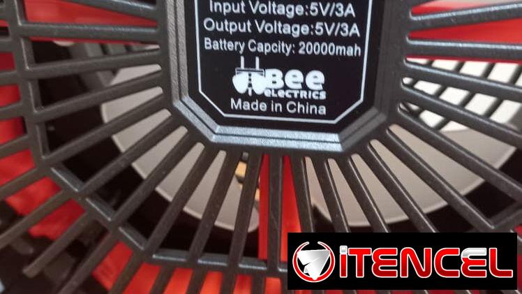 Ventilador Recargable Bee Electrics