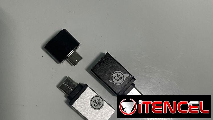 adaptadores OTG tipo C y Puerto V8 a USB para Móviles, transfiera sus datos desde su móvil