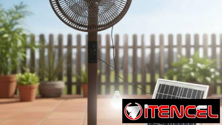 🔖Ventilador recargable de pedestal de la marca Sanumo