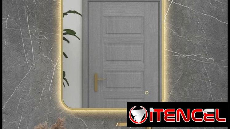 🪞Espejo Táctil con luces LED y bordes dorados 💛. El precio varía según la medida.