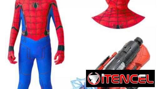 Trajes d spaiderman, capitan America, Paul Patrol, Merlina
