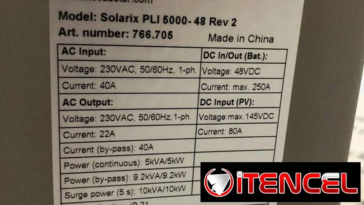 INVERSOR DE 5 KILOS – CARGADOR Y CONTROLADOR PARA SUS PANELES SOLARES (ENERGÍA RENOVABLE) WhatsApp 55108123