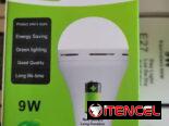 💡Bombillo Led Recargable. 9W. Luz Blanca. Marca Wealco