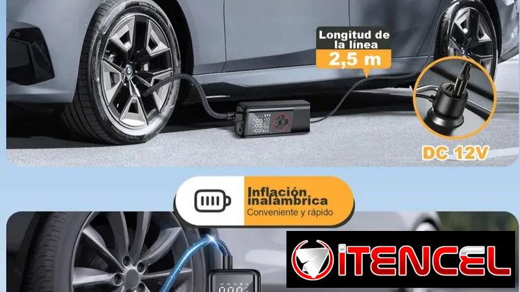 Compresor portátil inflador de neumáticos 58757374