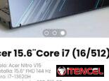 Acer 15.6¨Core i7 (16/512) Modelo: Acer Nitro V15