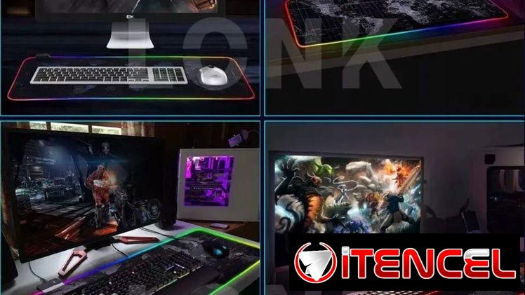 Mousepad/ Alfombrilla XXL bordes RGB para juegos .  20 USD