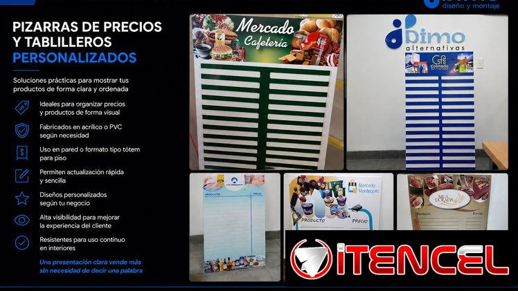 ✨ PIZARRAS DE PRECIOS EN PVC Y ACRÍLICO PERSONALIZADAS
