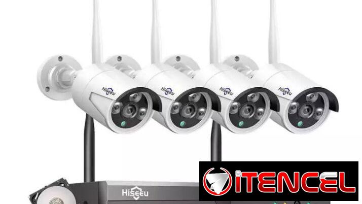 Sistemas de cámaras de Seguridad//CCTV Hiseeu 4 cámaras//IP66//Visión Nocturna//Nuevo