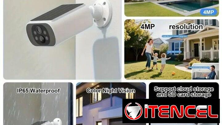 Camara de exterior inalámbrica con alarma y sensor de movimiento