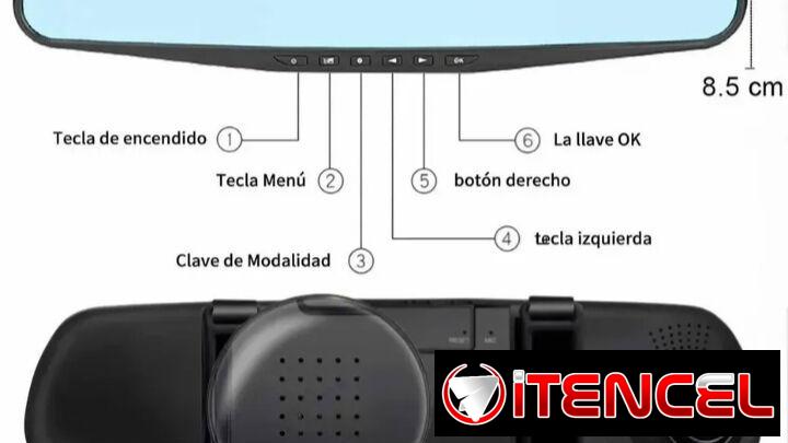 Retrovisor con cámaras frontal y traseras