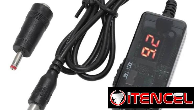 Una solución en los apagones es el cable USB para router Nauta o switch, puede entregar  9 V y 12 V, la duración conecta