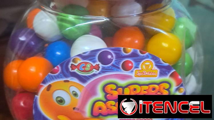 Potes de 120 chiclet diversos sabores