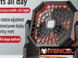 🌬️💡 VENTILADOR PORTÁTIL RECARGABLE CON LUZ LED La solución real para el calor, los apagones y los mosquitos 😓🦟