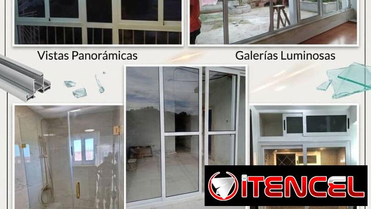 Cristaleria de lujo y maqueteria en aluminio