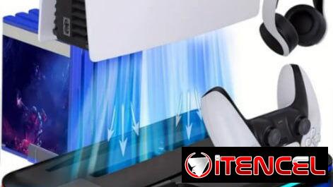 ⚡🎮 Base de Carga Dual Multifunción con Enfriamiento – PS5