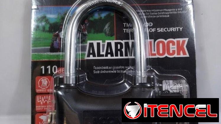 Candado con Alarma 110 dB LACON Antirrobo para Moto, Bicicleta y Hogar👤