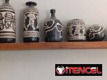 Conjunto de 5 jarrones de cerámica