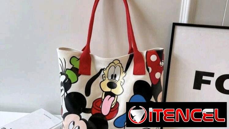 Bolso mediano de Minnie y Mickey