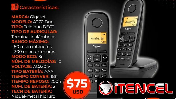 📞 INALÁMBRICOS 📞 TELÉFONOS INALÁMBRICOS GIGASET. MENSAJERÍA CON FACTURA Y GARANTÍA. TL 54833699