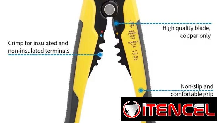 Pinza pelacables para trabajos de electricidad y electrónica para su carro.