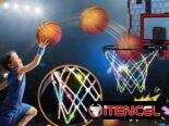 Mini aro de baloncesto LED con control remoto – Diversión deportiva en casa
