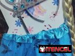 Disfraz de Frozen en y peluca de Frozen para niñas
