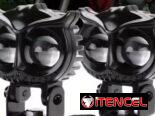Pareja de neblineros de moto con forma de búho muy chulos tiran duro.