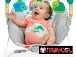 Asiento mesedor para bebé con vibración relajante y juguetes. Mesedora para bebé. 2x Baterías recargables incluidas