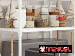 Estante Organizador Multiuso para Cocina blanco (CV)