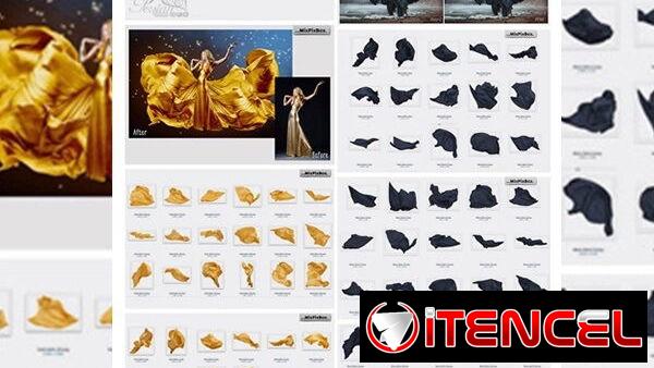 🤩 Packs Profesionales de Extensiones de Telas para Edición de Fotos de Quince, Bodas, Moda,Artistas, etc