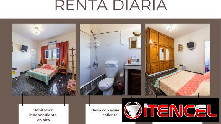 Renta x día de apartamento y habitaciones