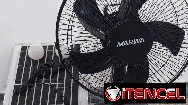 Ventilador Recargable Solar De Mesa
