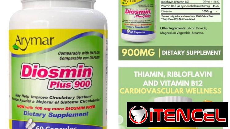 Diosmin 60 cápsulas de 900 mlg 31 usd