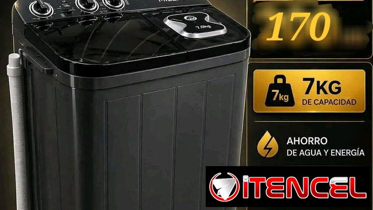Lavadora SEMIAUTOMATICA milexus 7kg 170 usd