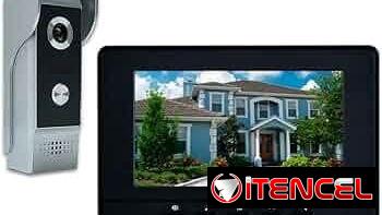 Sistema de video portero con cable, sistema de teléfono de puerta de timbre de video de 7 pulgadas, kits de cámara HD