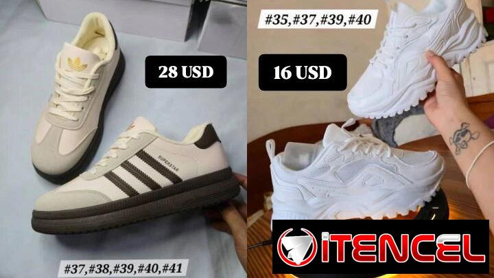 Zapatos de mujer y de hombre (zapatillas, tenis, botas, mocasines). Tenemos más modelos de los que hay en la publicación