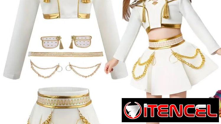 Traje y botas originales de las Guerreras K-POP para niñas