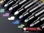Marcadores metálicos.