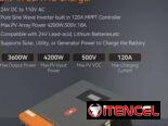 ☎️53544655 🛵 Entrega Gratis ⭐ Inversor Solar Híbrido PowMr 3.6KW 24V MPPT 120A⭐