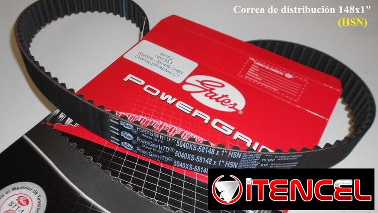 Vendo correa de distribución 148×1 para Renault Diesel 2.1 Motor J8S.