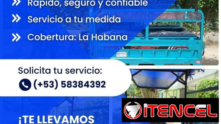 Transporte en triciclo eléctrico