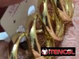 Argollas de oro laminado de 18k