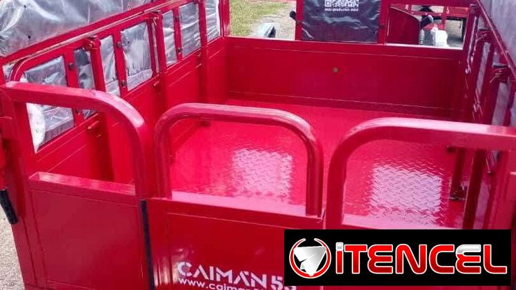 TRICLOS  ELÉCTRICOS CAIMAN 53  ⚙️ESPECIFICACIONES  • Dimensiones y Carga: • Dimensiones totales: 2880 × 1130 × 1315 mm.