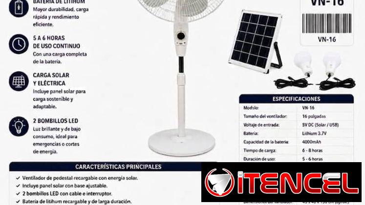 Ventiladores recargables f6