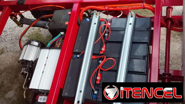TRICICLO ELÉCTRICO CAIMAN con asientos plegables (1202-120)