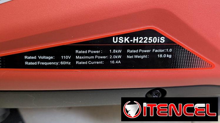 Oferta de planta USK, tecnología inverter, 110V, 4 tiempos de gasolina silenciosa, 2000W, 16.4A (550 USD) +53 56253825