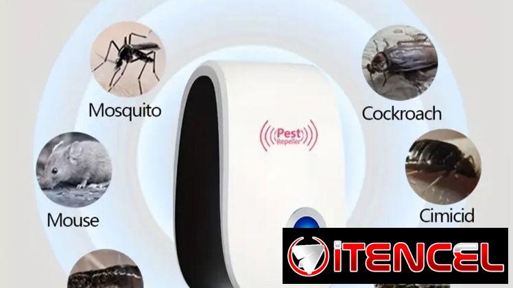 Repelente ultrasónico para plagas. Mosquitos, moscas, cucarachas, ratas, ratones. Repelente eléctrico.