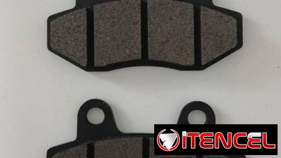 Pastillas de Freno + soporte separador para motos, bicimotos,  triciclos.