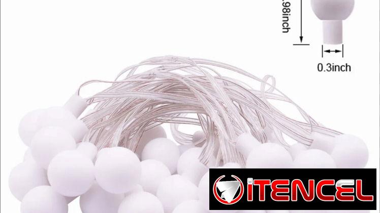 Luces led 3 m blanco cálido con varios modos de iluminación